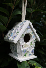 Load image into Gallery viewer, Green Blue and Purple Mosaic Birdhouse
