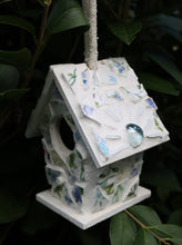Load image into Gallery viewer, Green Blue and Purple Mosaic Birdhouse
